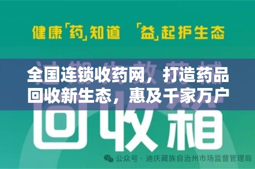 合肥全国连锁收药网，打造药品回收新生态，惠及千家万户