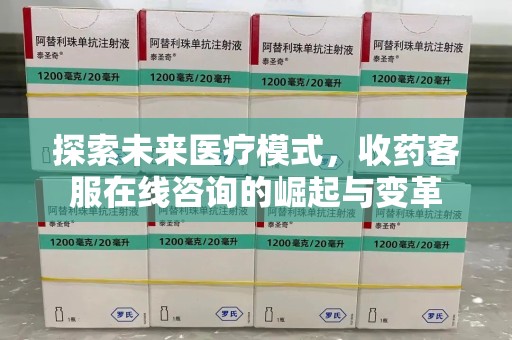 合肥探索未来医疗模式，收药客服在线咨询的崛起与变革