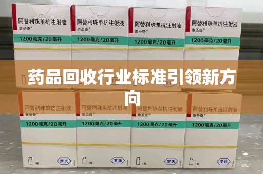 合肥药品回收行业标准引领新方向
