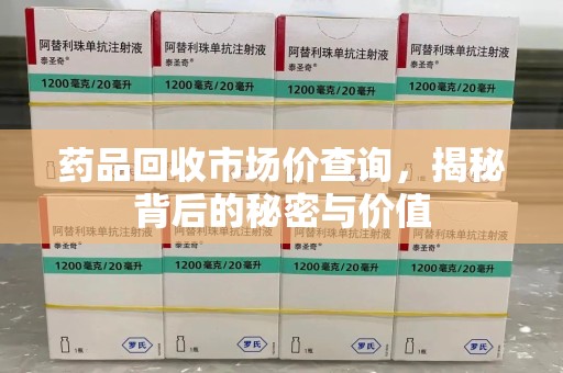 合肥药品回收市场价查询，揭秘背后的秘密与价值